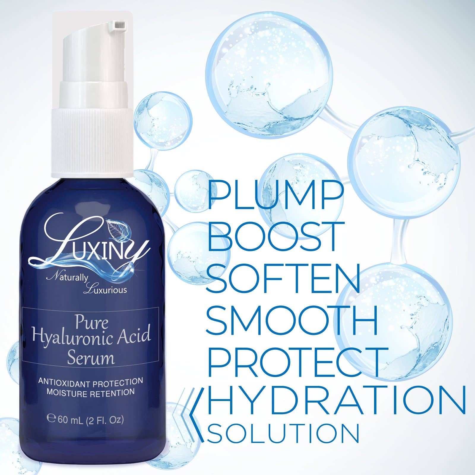 Hydrating Hyaluronic Acid Serum - Super Hydrating Skincare Luxiny Products - Luxurious Bath and Body