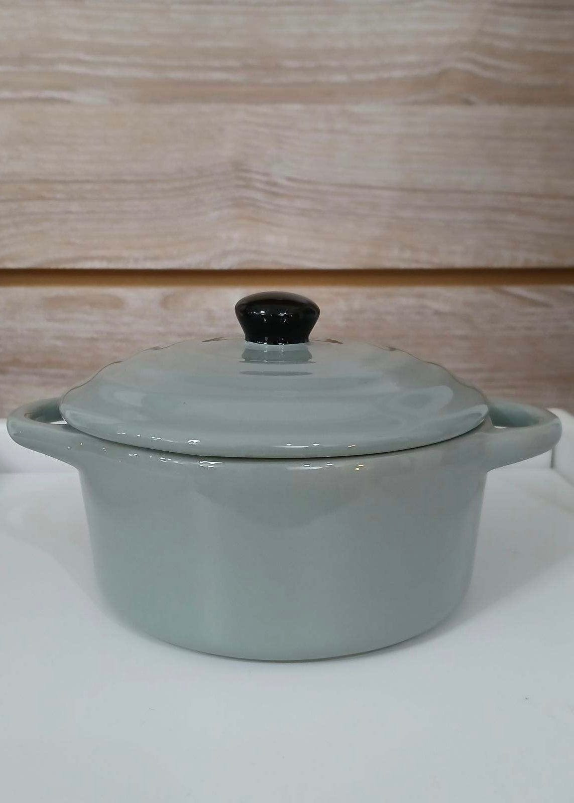 Individual Stoneware Dutch Ovens Creative Co-Op Slate