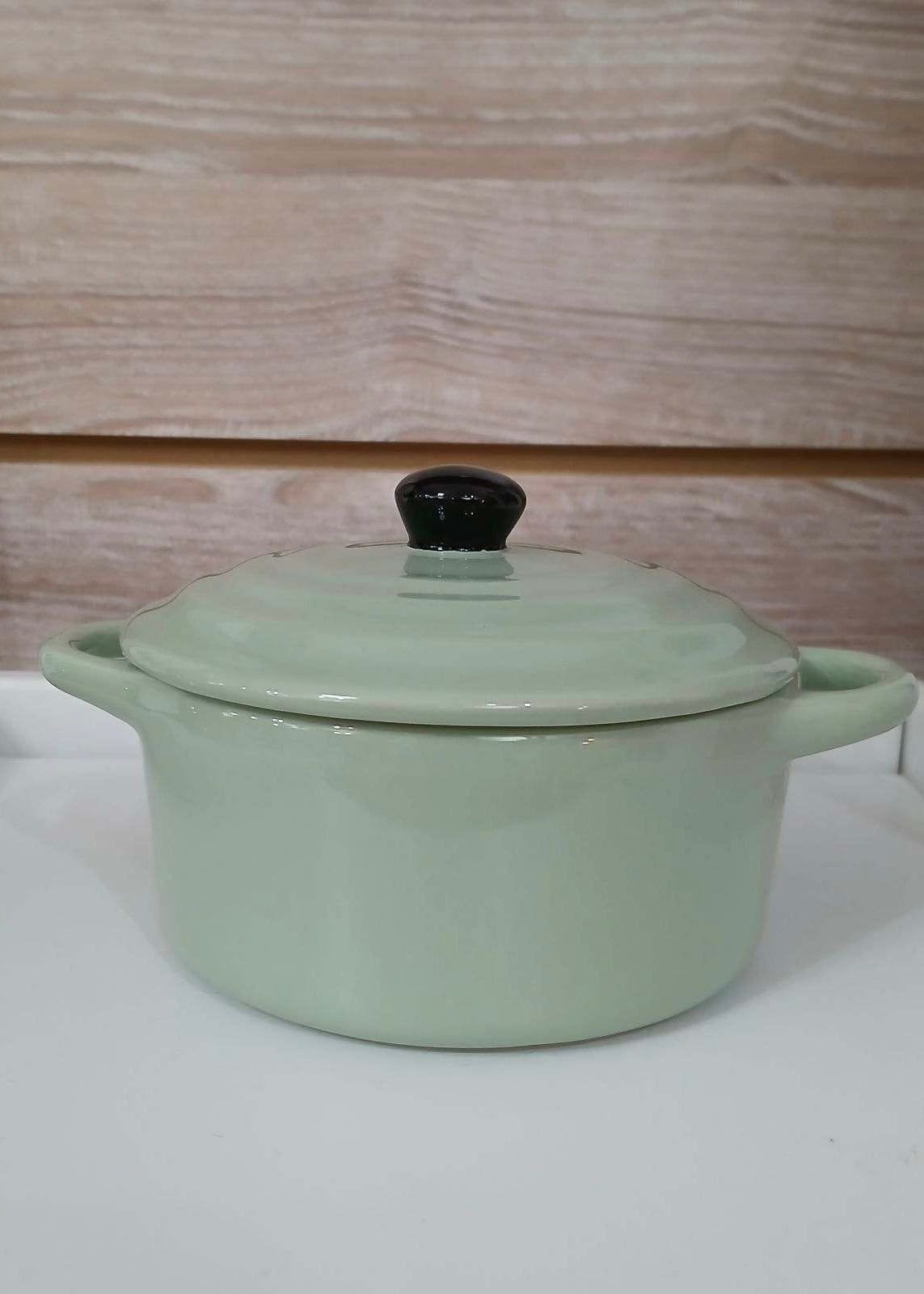 Individual Stoneware Dutch Ovens Creative Co-Op Sage