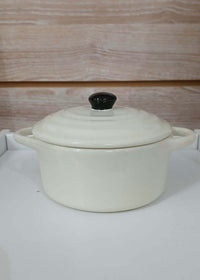 Thumbnail for Individual Stoneware Dutch Ovens Creative Co-Op Cream