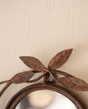 Iron Vine Framed Wall Mirror, Antique Copper, 11x14 Kalalou, Inc.