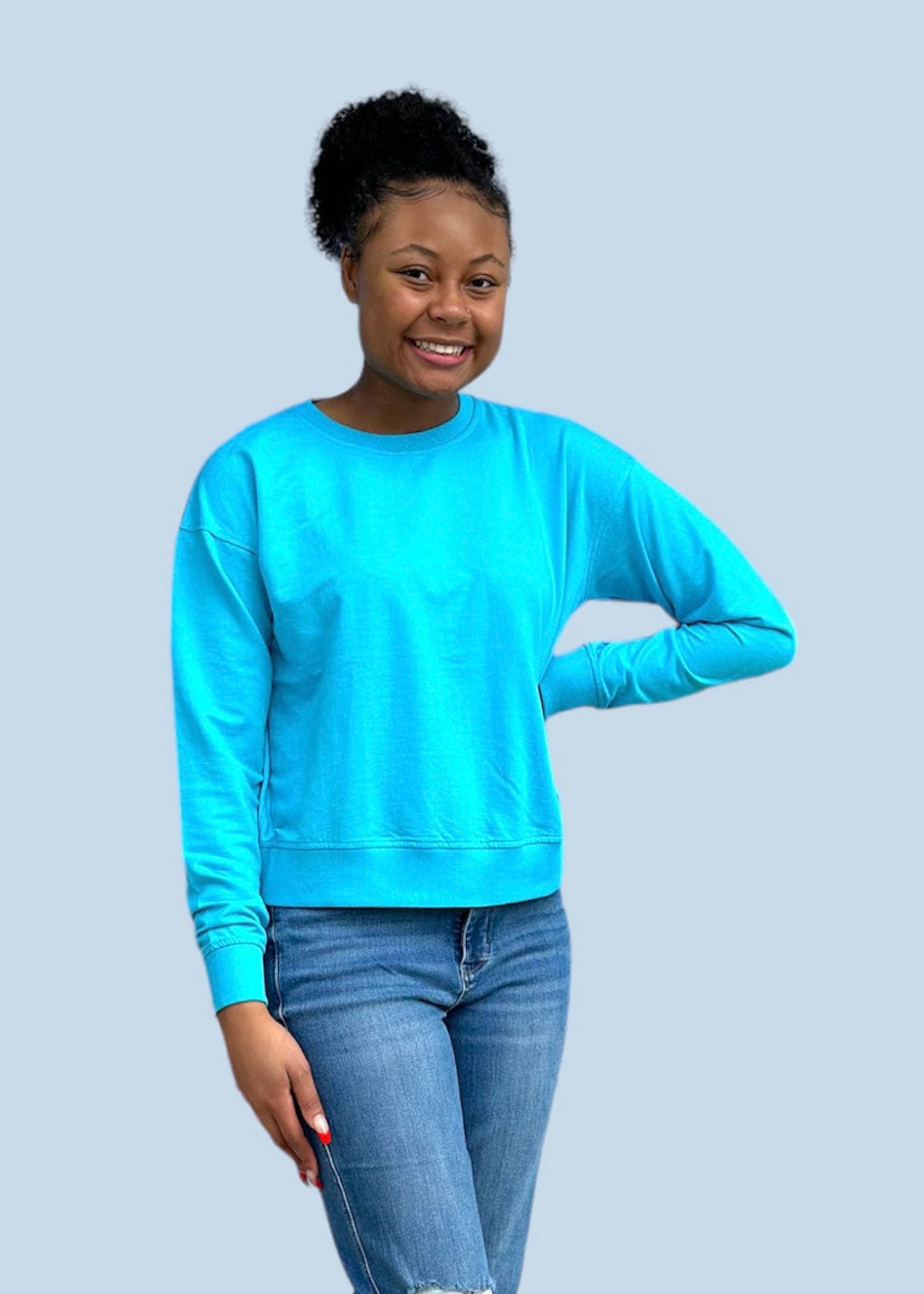 Islander LS in Lagoon | SoFriCo Southern Fried Cotton Shirt