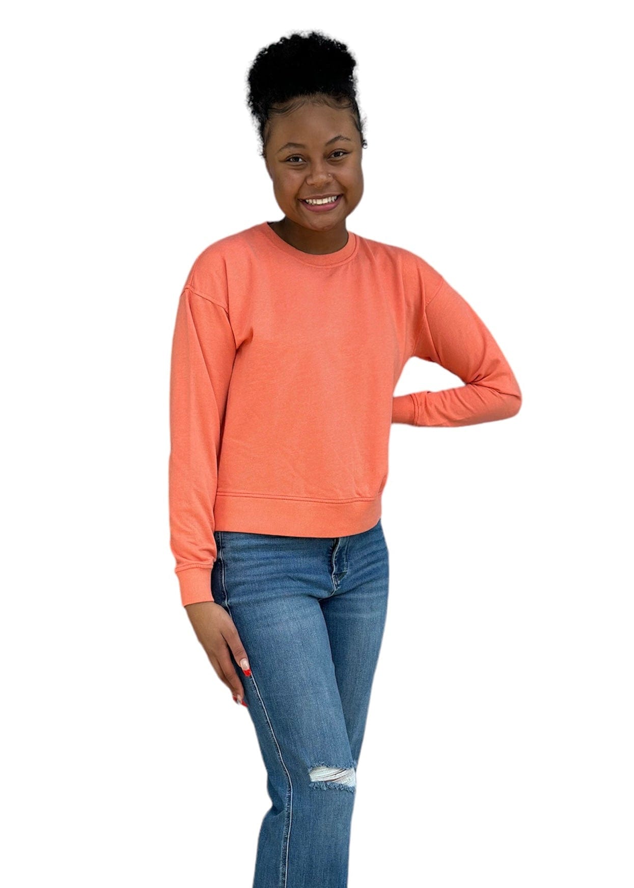 Islander LS in Salmon | SoFriCo Southern Fried Cotton Shirt