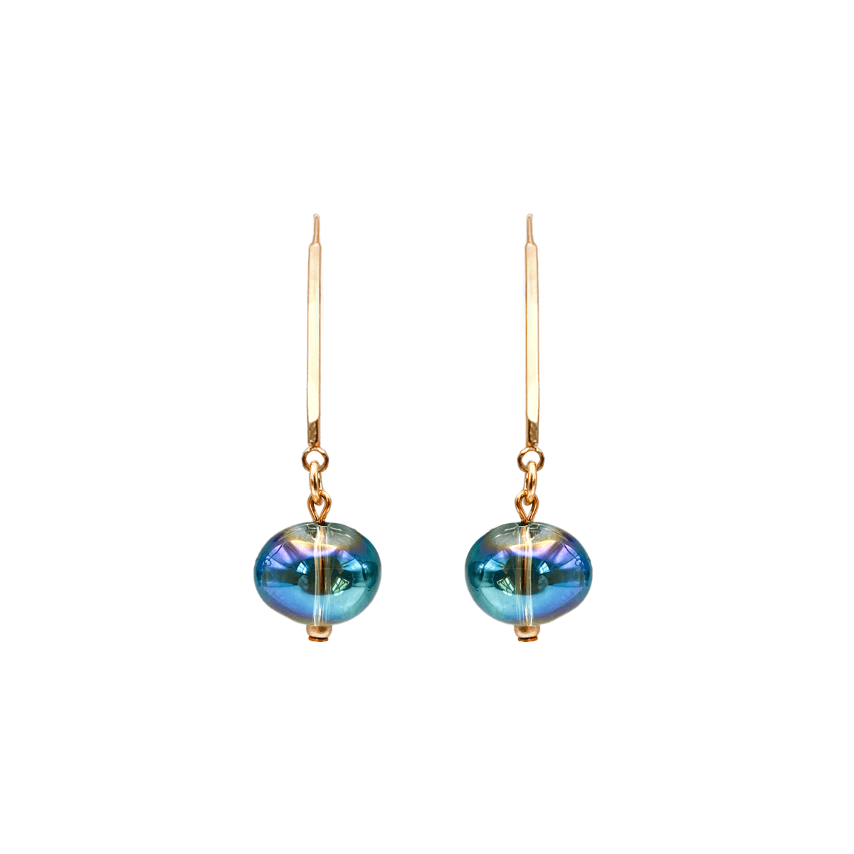 Jelly Drops: Aurora Borealis / Matte Gold / Fish-hook John Michael Richardson