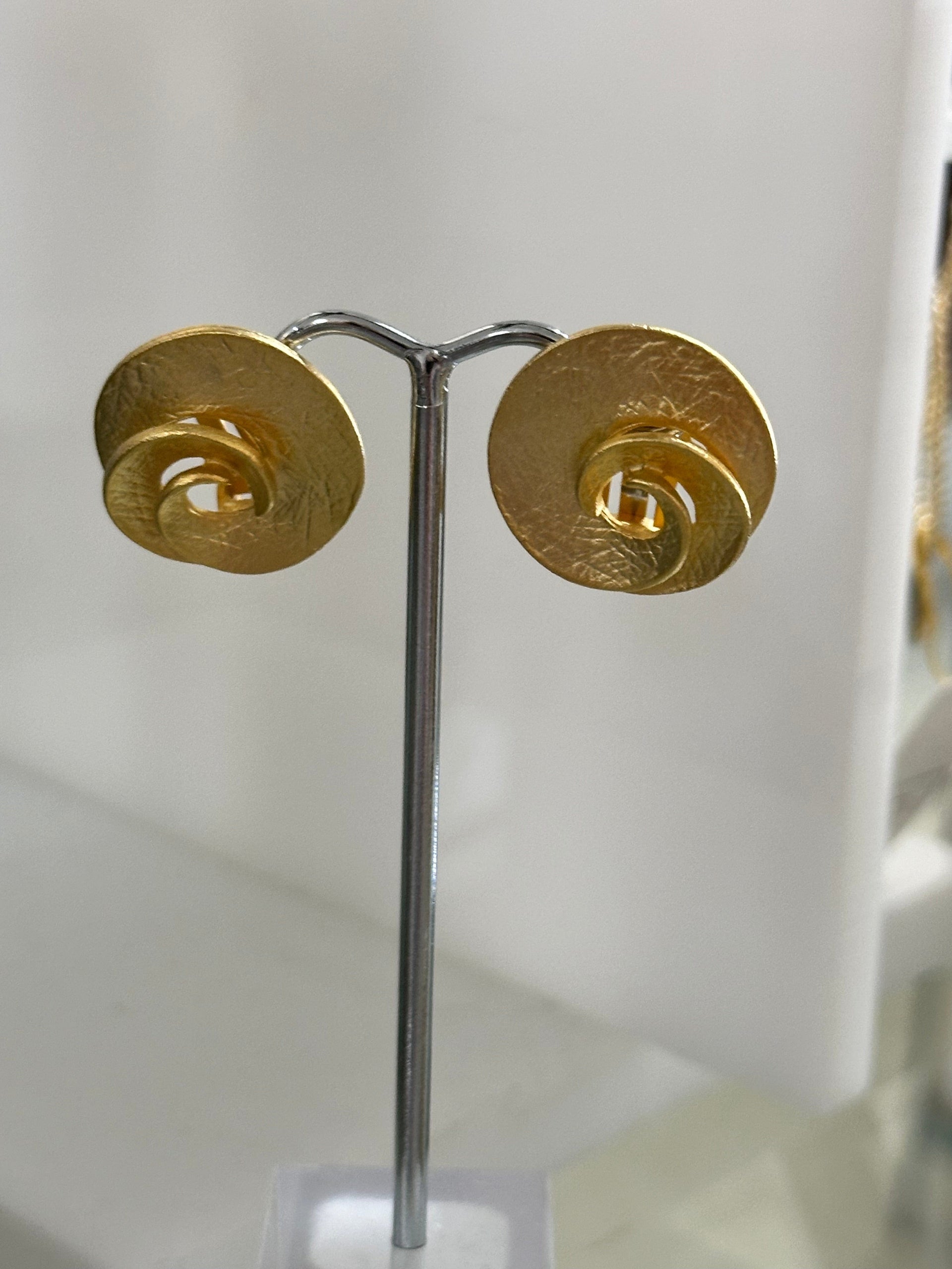 John Michael Richardson Antique Thai Gold CLIP John Michael Richardson Earrings