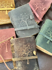 Journal: Leather Embossed Tree 6" K & K Interiors Journal