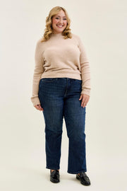 Judy Blue Mid Rise PETITE with Tummy Control - Straight Leg Judy Blue Jean 14W