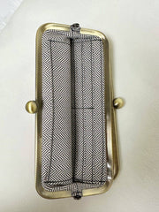 Karen Kiss Lock Clutch Bag: Pearl Brown MiMi Wholesale