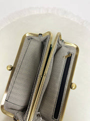 Karen Kiss Lock Clutch Bag: Pearl Brown MiMi Wholesale