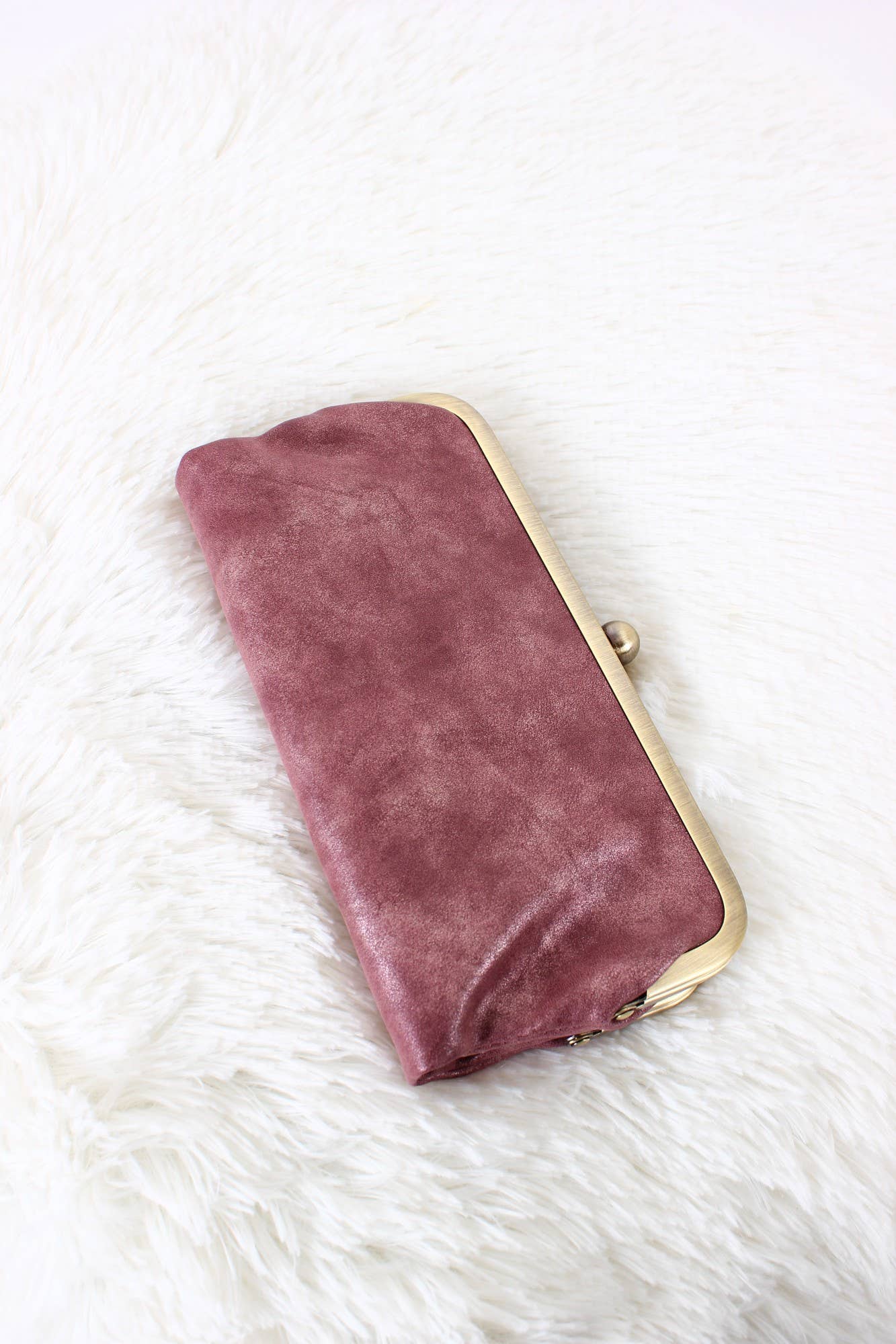 Karen Kiss Lock Clutch Bag: Pearl Brown MiMi Wholesale