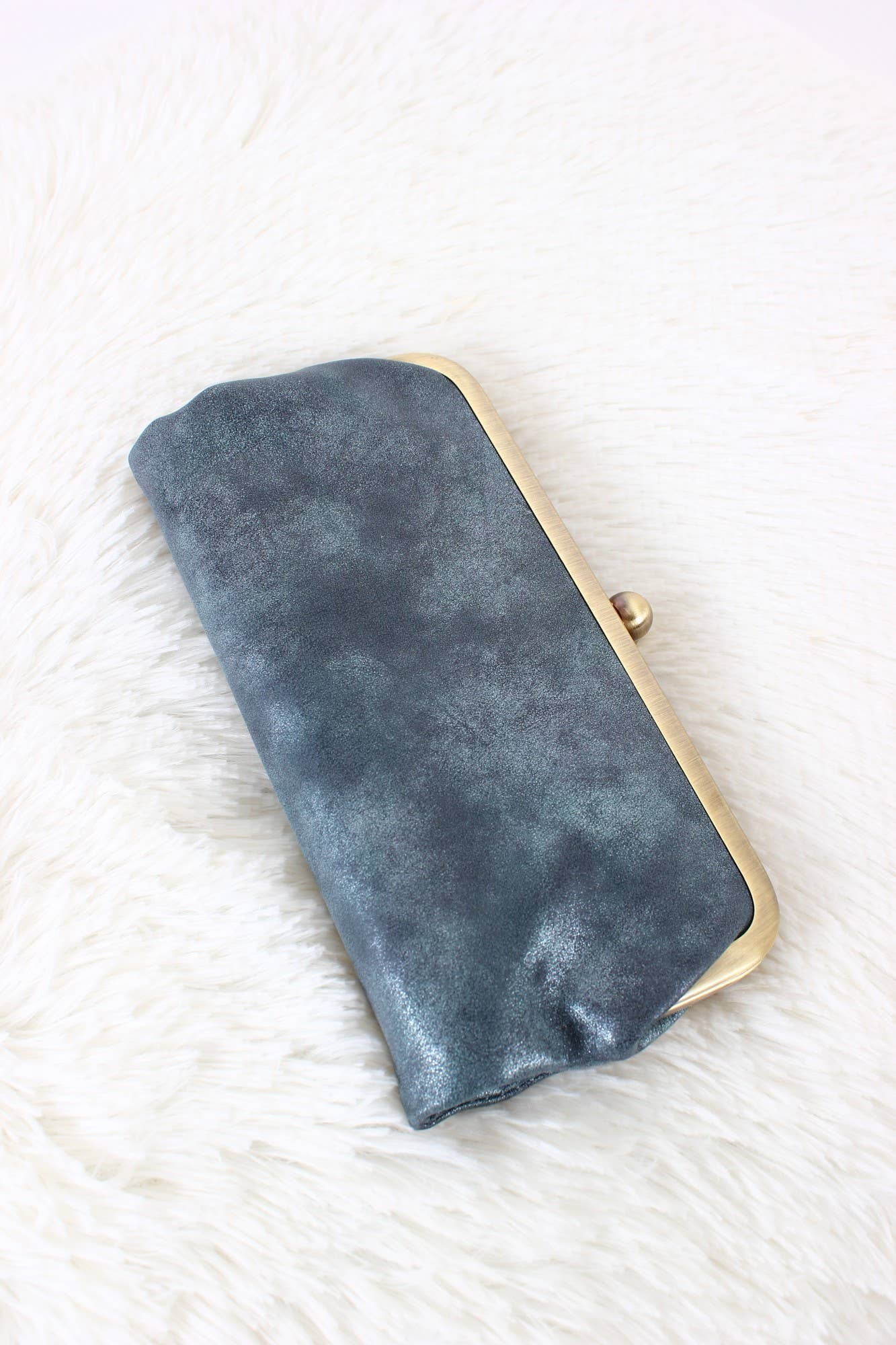 Karen Kiss Lock Clutch Bag: Pearl Brown MiMi Wholesale