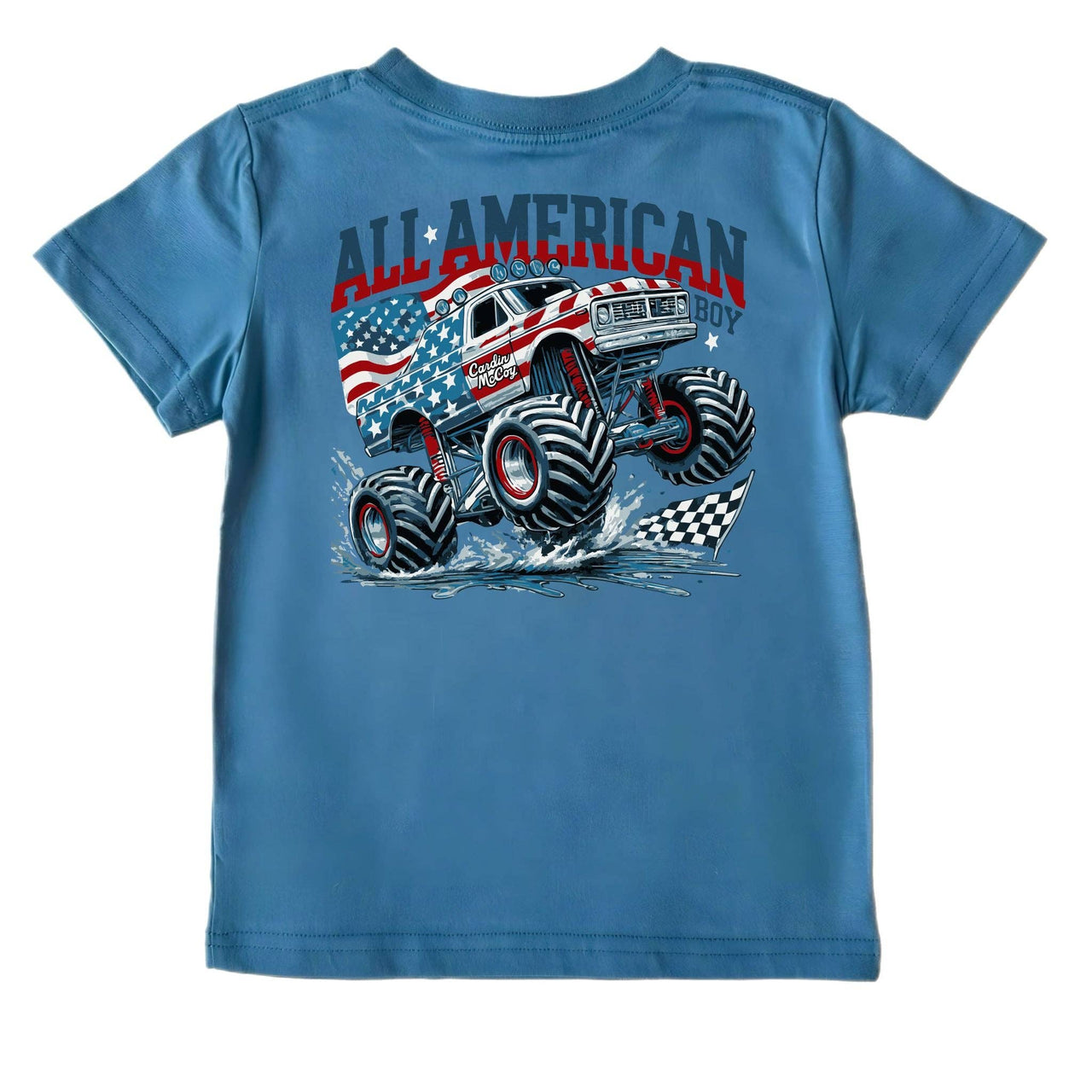 Kids' American Monster Truck Short-Sleeve Tee: Blue / S (6/7) / Pocket Cardin McCoy