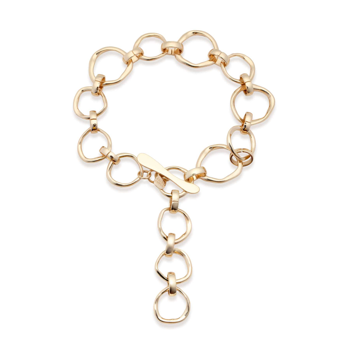 Kirby Chunky Open Link Gold Chain Necklace, 17 Inch LESLIE CURTIS JEWELRY DESIGNS Necklace