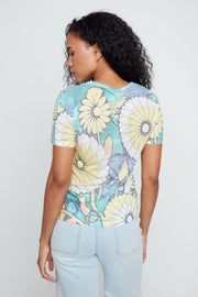 Knit Top in Corn Combo by Renuar Corwik | Renuar Casual Top