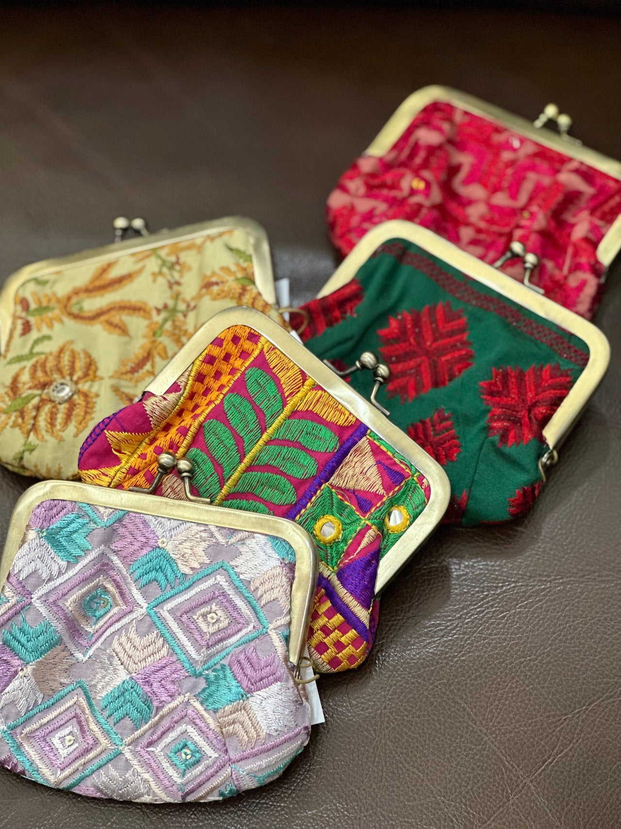 Kutch Embroidered Kisslock WorldFinds purse