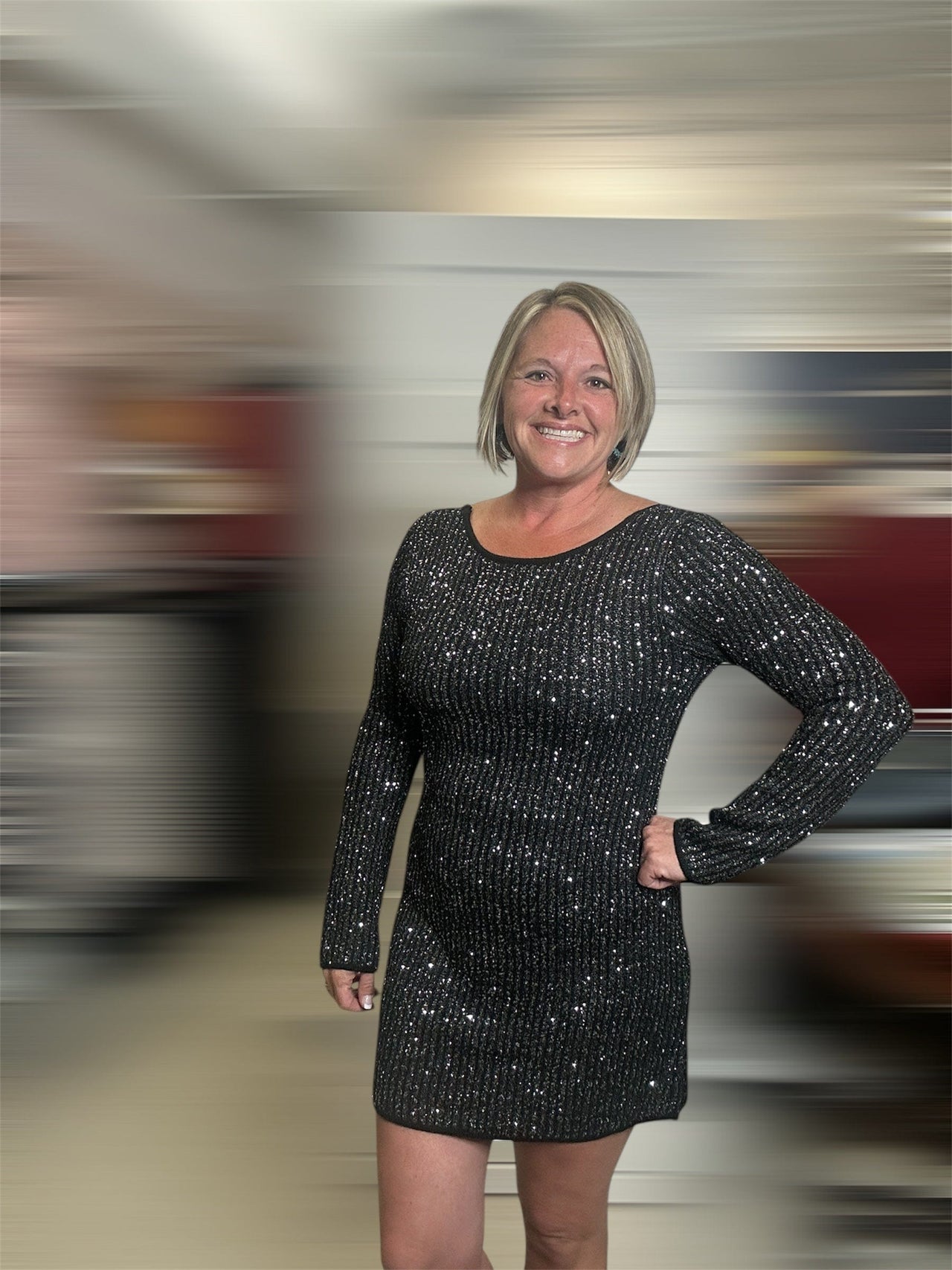 La Marca Sequin Mini Dress | Black | Z Supply Z Supply Dress