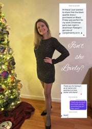 La Marca Sequin Mini Dress | Black | Z Supply Z Supply Dress