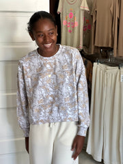 Laney Camo Cropped Pullover Simply Southern Casual top XS