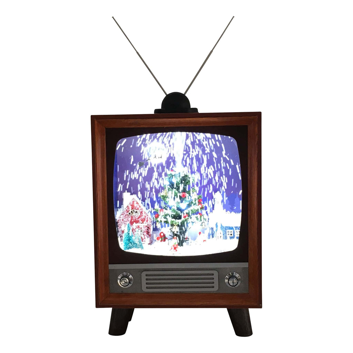 Large Retro TV with Christmas Scene Glory Haus, Inc Christmas Ornament