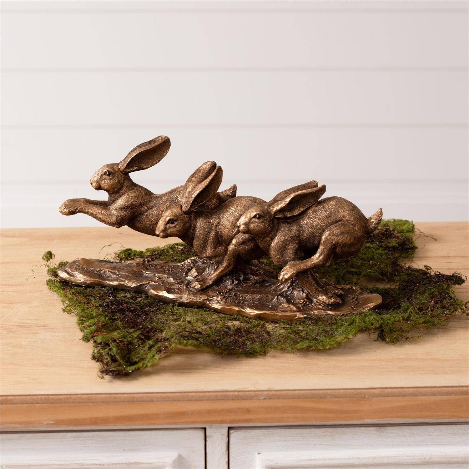 Leaping Gold Hares (PC) Audrey's Home & Gift