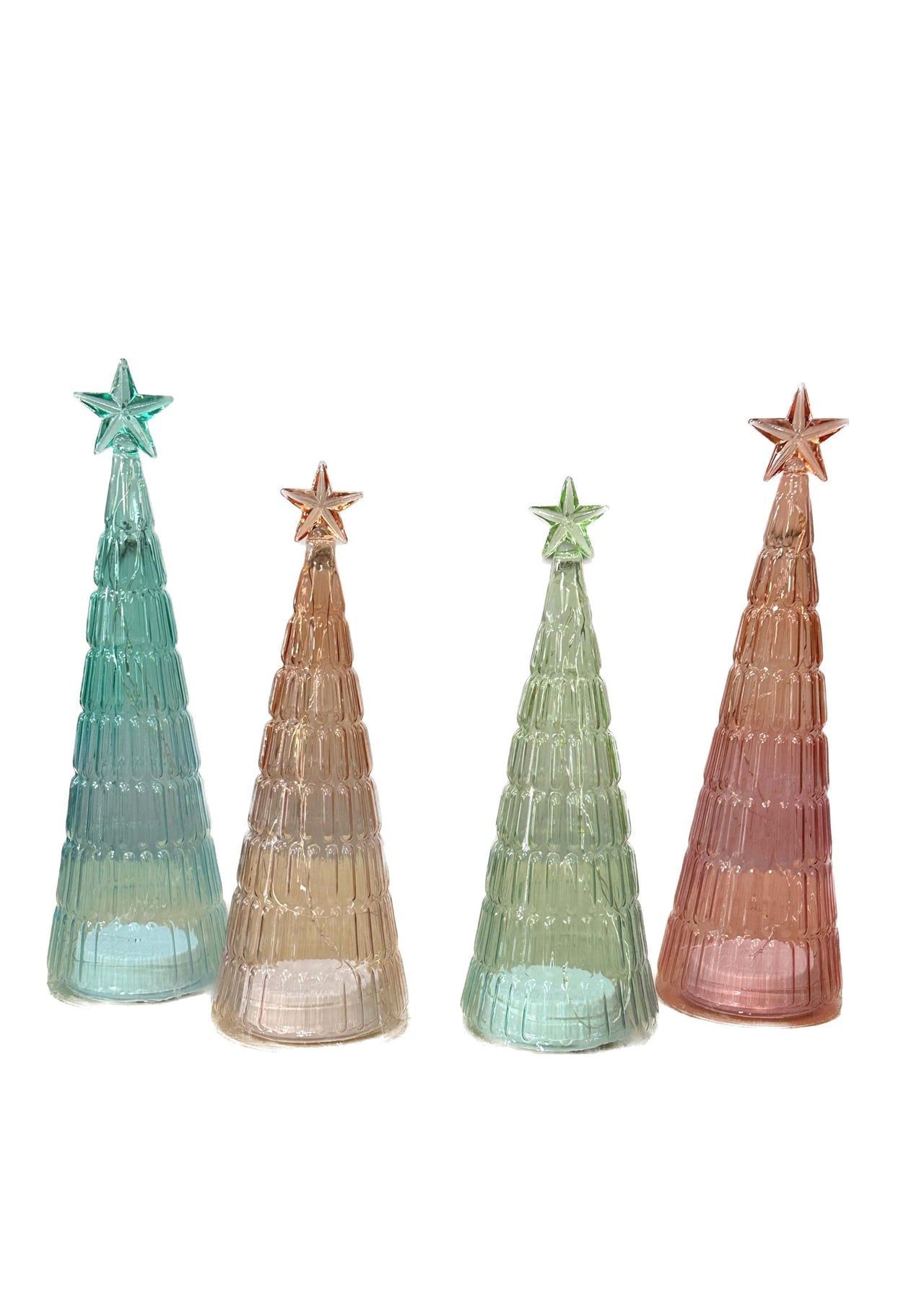 LED Christmas Trees Ombre Pastel Two's Company Christmas Ornament