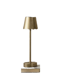 Thumbnail for LED Cordless Table Lamp Scalloped Shade Two's Company Lighting