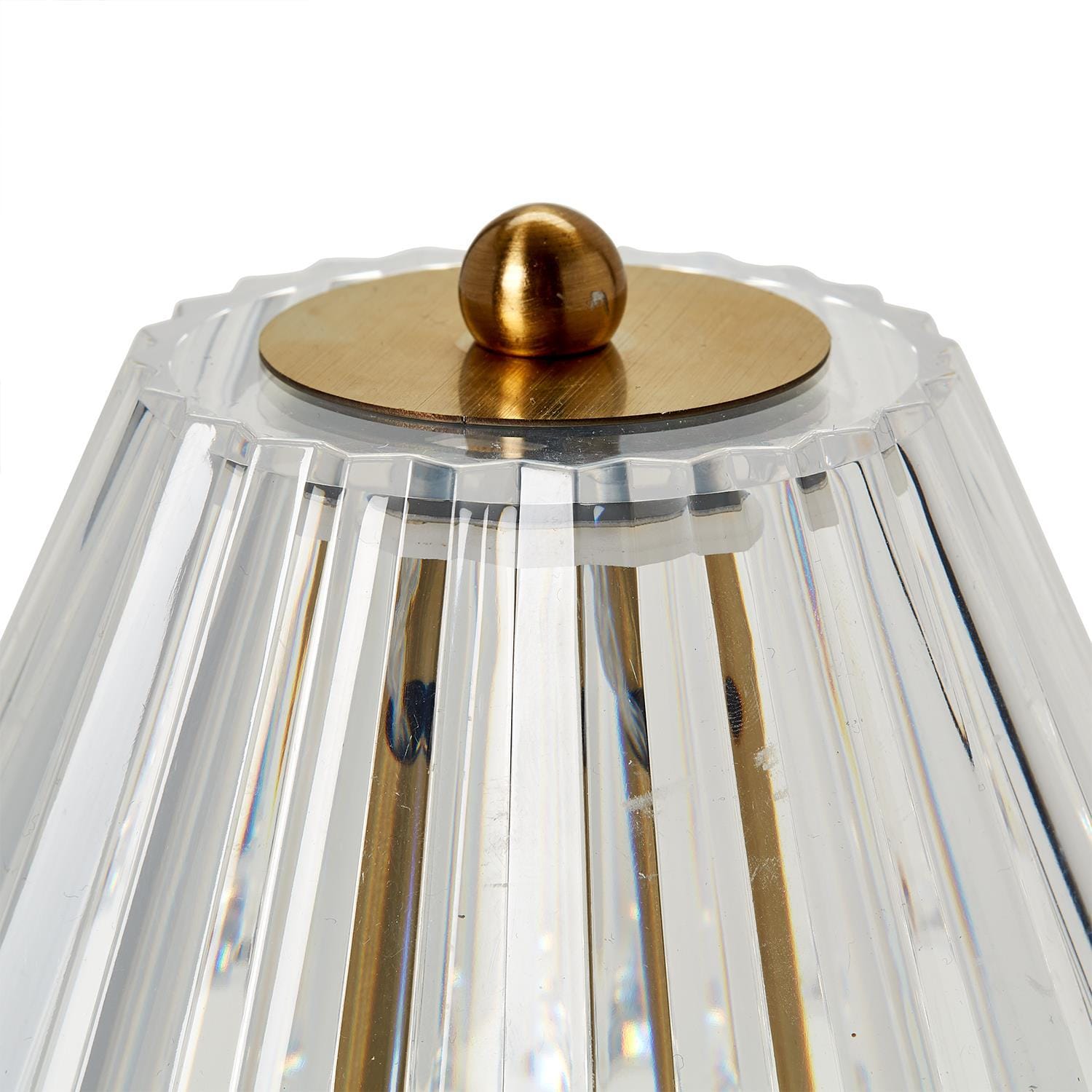 LED Portable Cordless Table Lamp with Acrylic Shade Two's Company Lighting