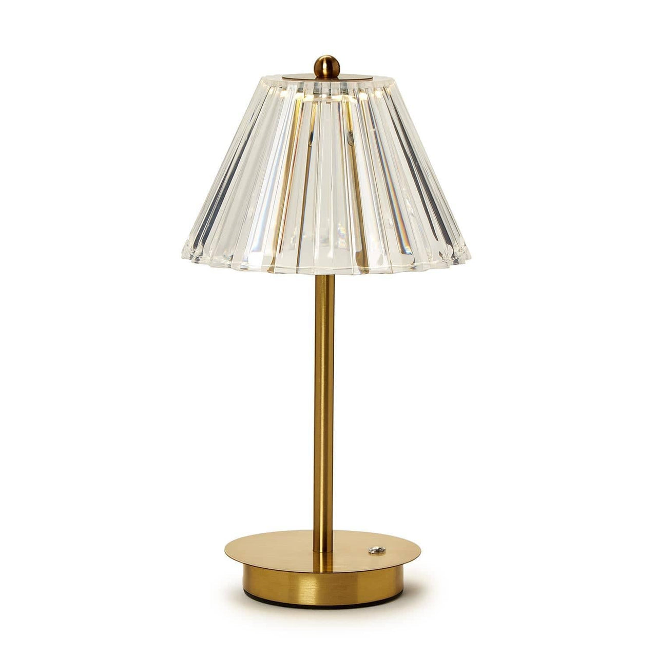 LED Portable Cordless Table Lamp with Acrylic Shade Two's Company Lighting