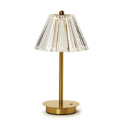 LED Portable Cordless Table Lamp with Acrylic Shade Two's Company Lighting
