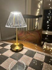 LED Portable Cordless Table Lamp with Acrylic Shade Two's Company Lighting