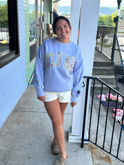 Light Grey LuLu Mac Sweatshirt w CamouflageAppliqué Girlie Girl / LuLu Mac