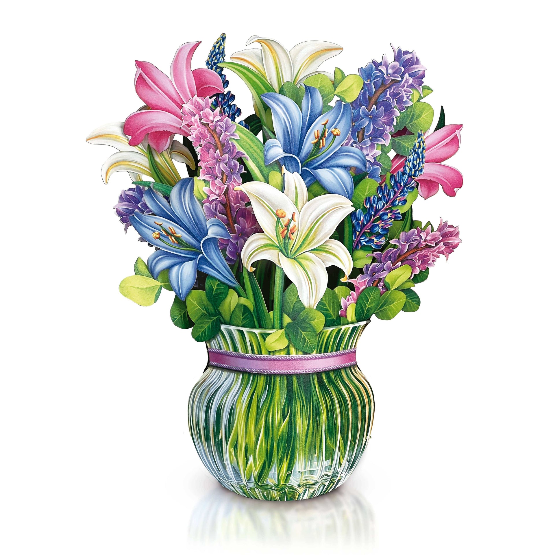Lilies & Lupines (8 Pop-up Greeting Cards) FreshCut Paper LLC