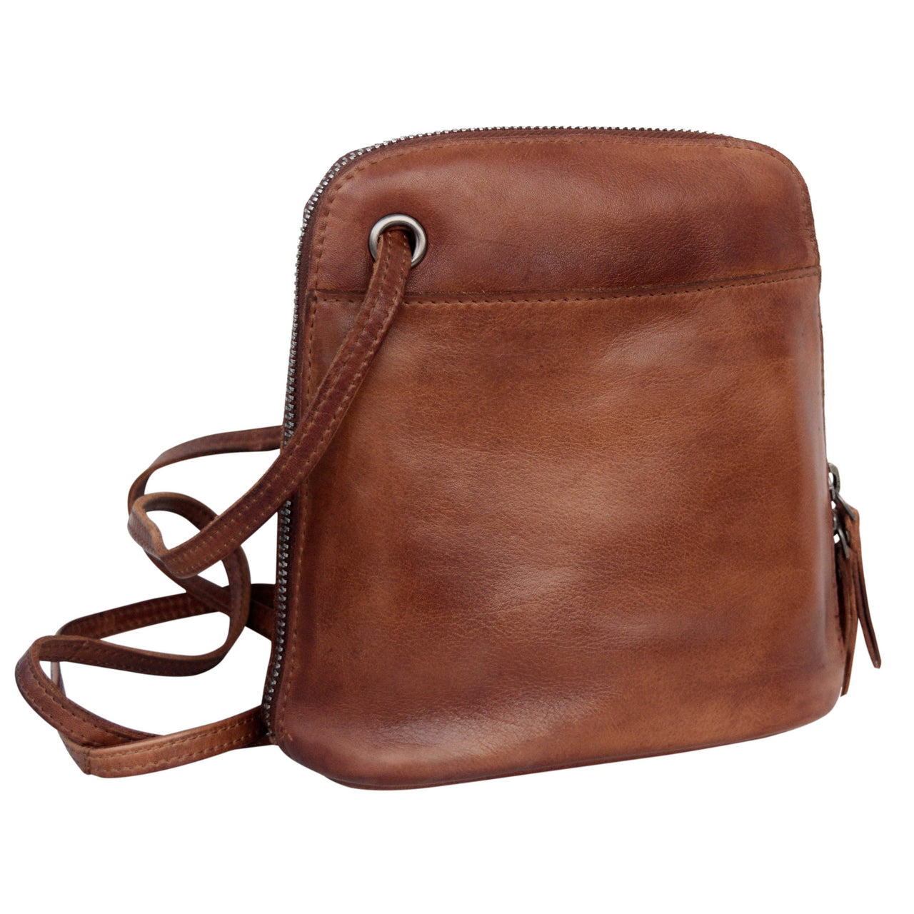 Lilly Leather Crossbody Bags - Cognac Latico Leathers Crossbody