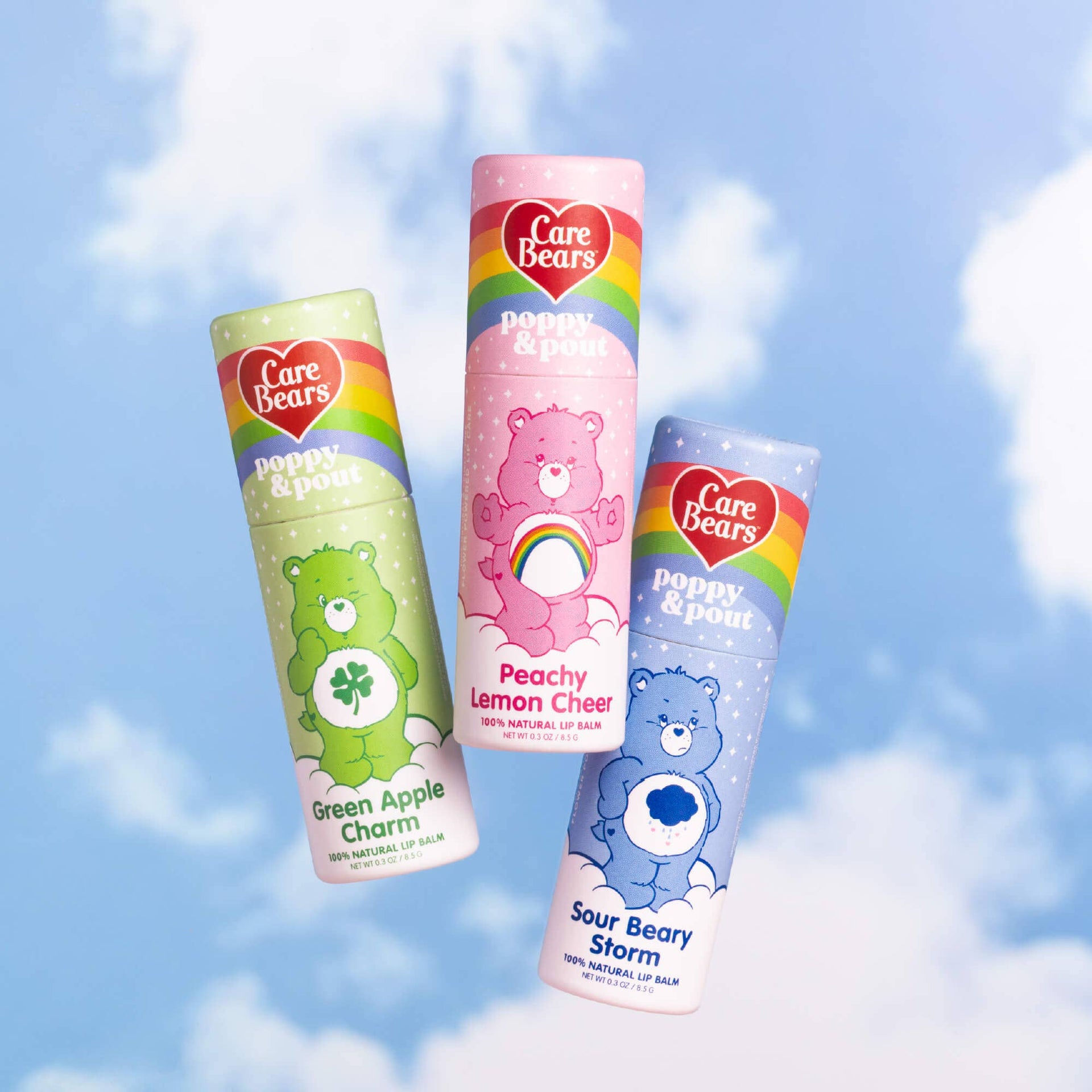 Limited Edition, Lip Balm Trio, Care Bears Poppy & Pout