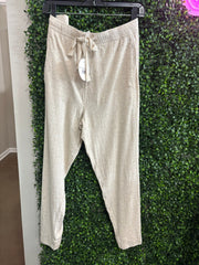 Linen Blend Pull on Pant - Oatmeal UmGee Casual Pant Small