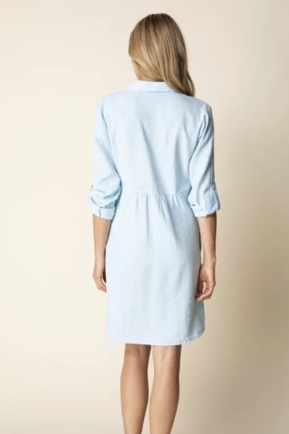 Linen Solid Shirtdress by Habitat | Topaz Habitat Dress