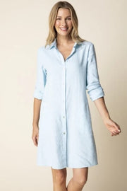 Linen Solid Shirtdress by Habitat | Topaz Habitat Dress Small