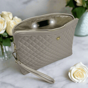 Litt Makeup Case - Pearl Quilted PurseN cosmetic bags