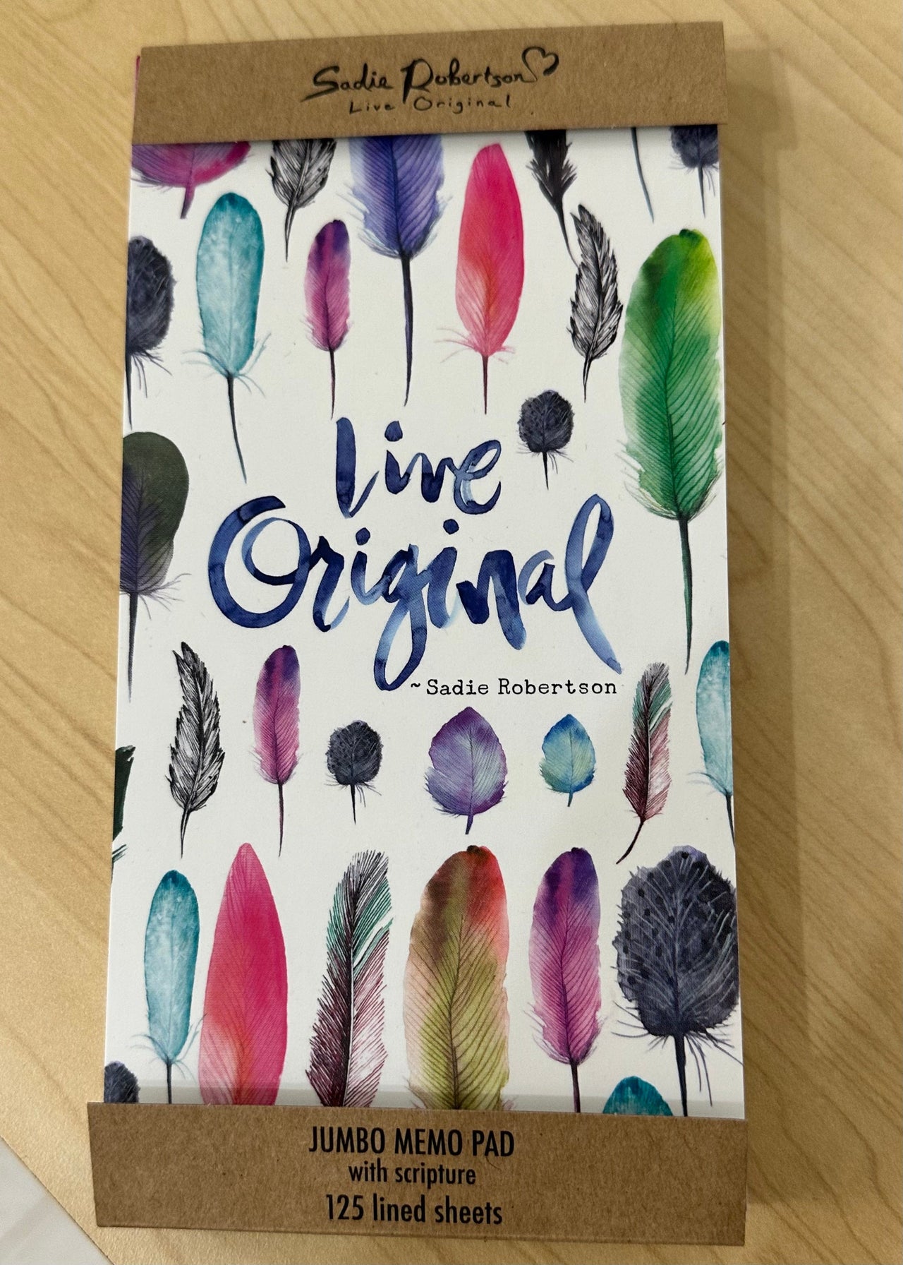 Live Original Notepad - Sadie Robertson DaySpring Paper