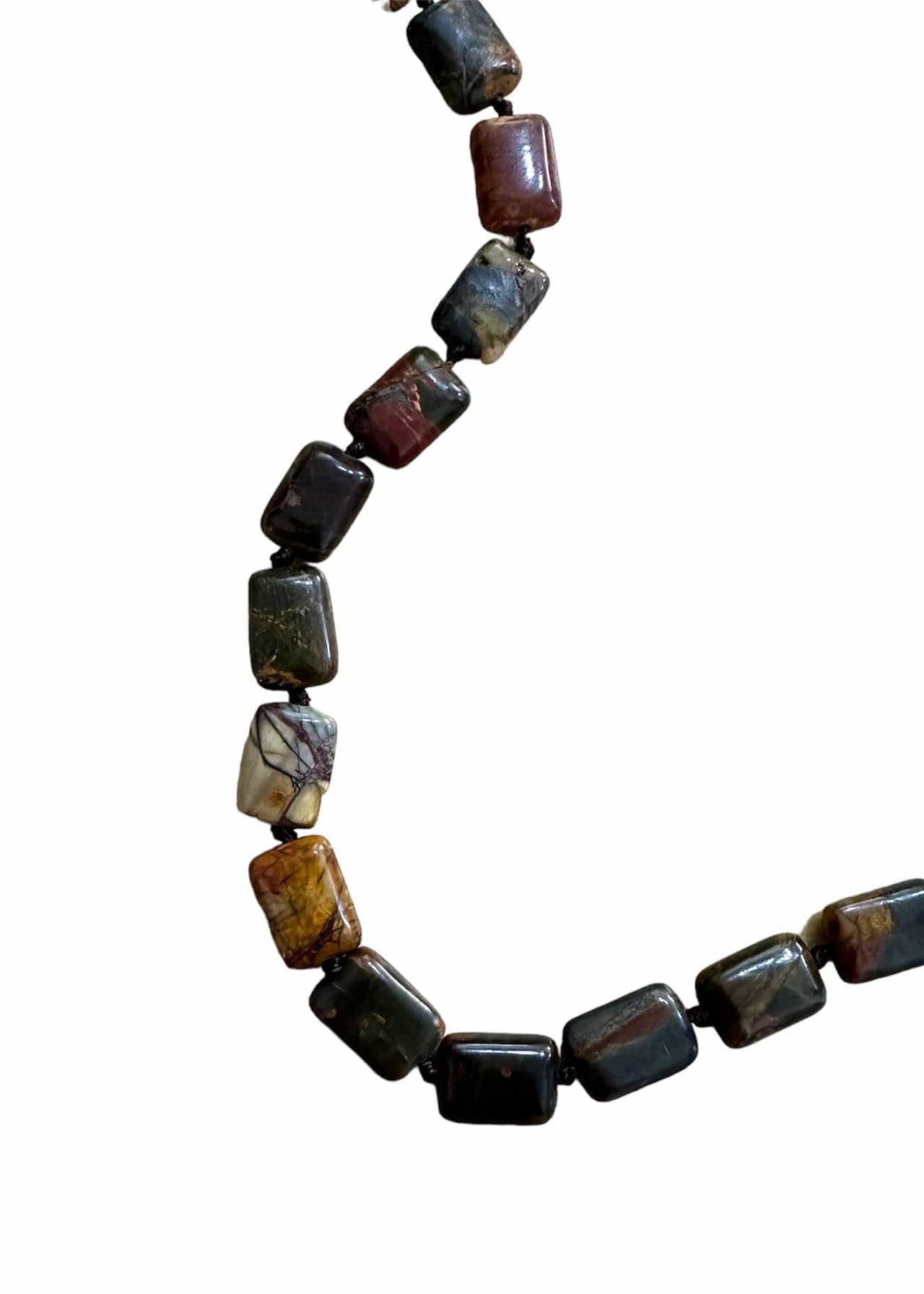 Long Polished Stone Necklace 44" Mattie B's Gifts & Apparel Necklaces