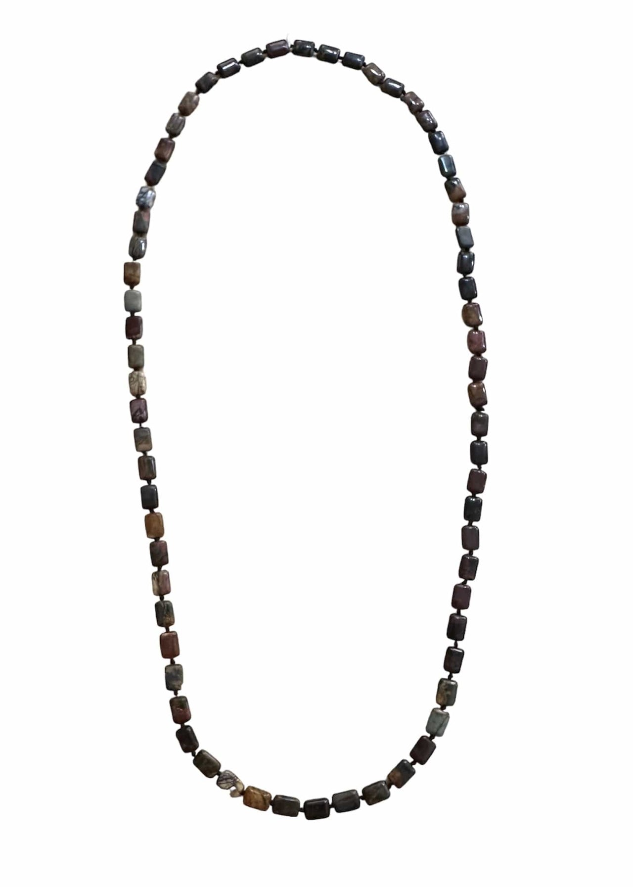 Long Polished Stone Necklace 44" Mattie B's Gifts & Apparel Necklaces