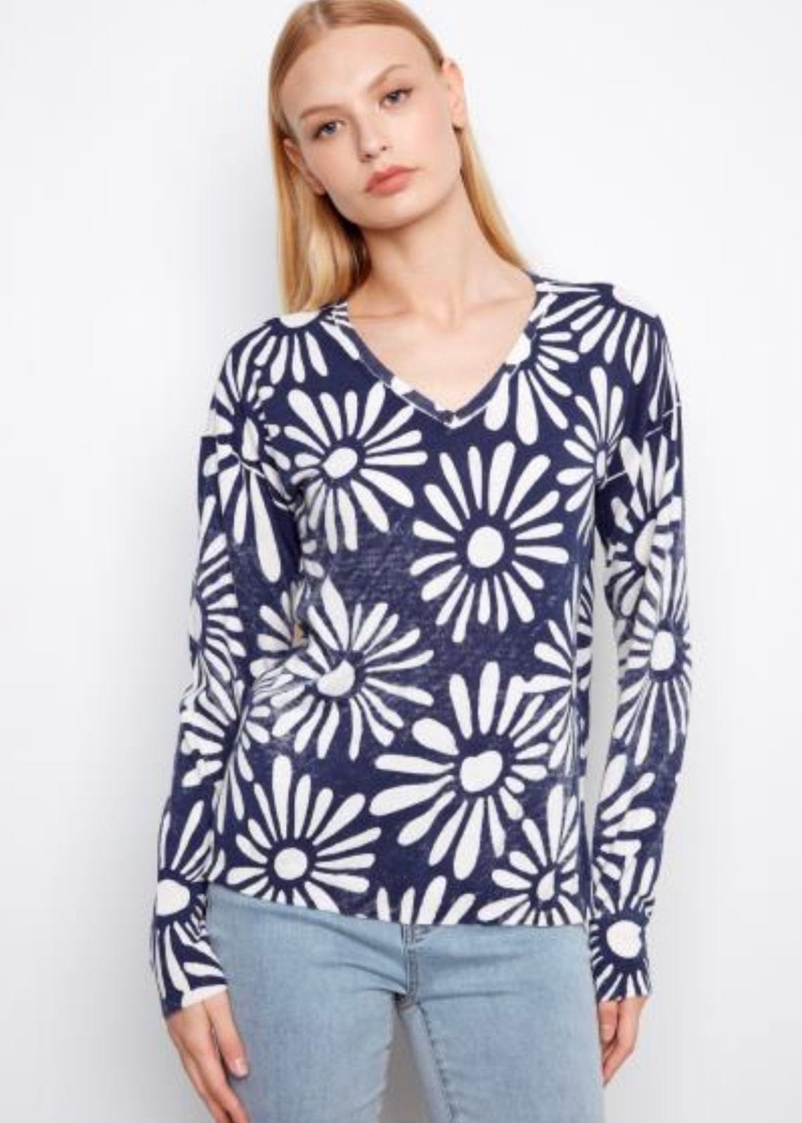 Long Sleeve Reversible Nautique Sweater by Charlie B Charlie B SWEATER