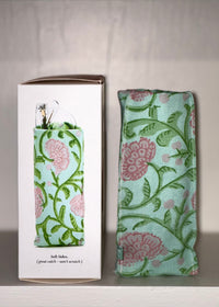 Thumbnail for Looking Good - Floral Block Print Two’s Company holder Green