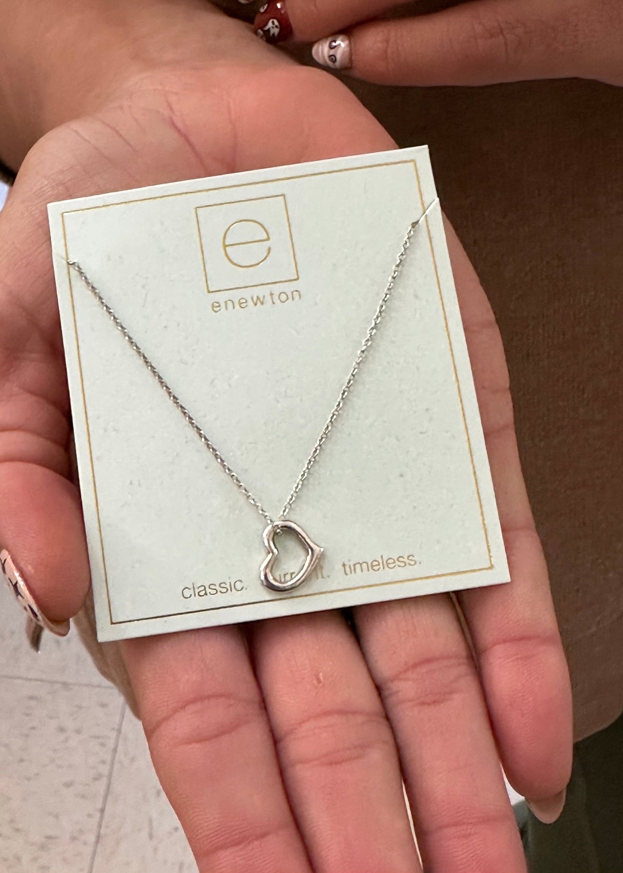 Love Sterling Silver Charm by E-Newton Designs e.newton Designs Jewelry Necklace