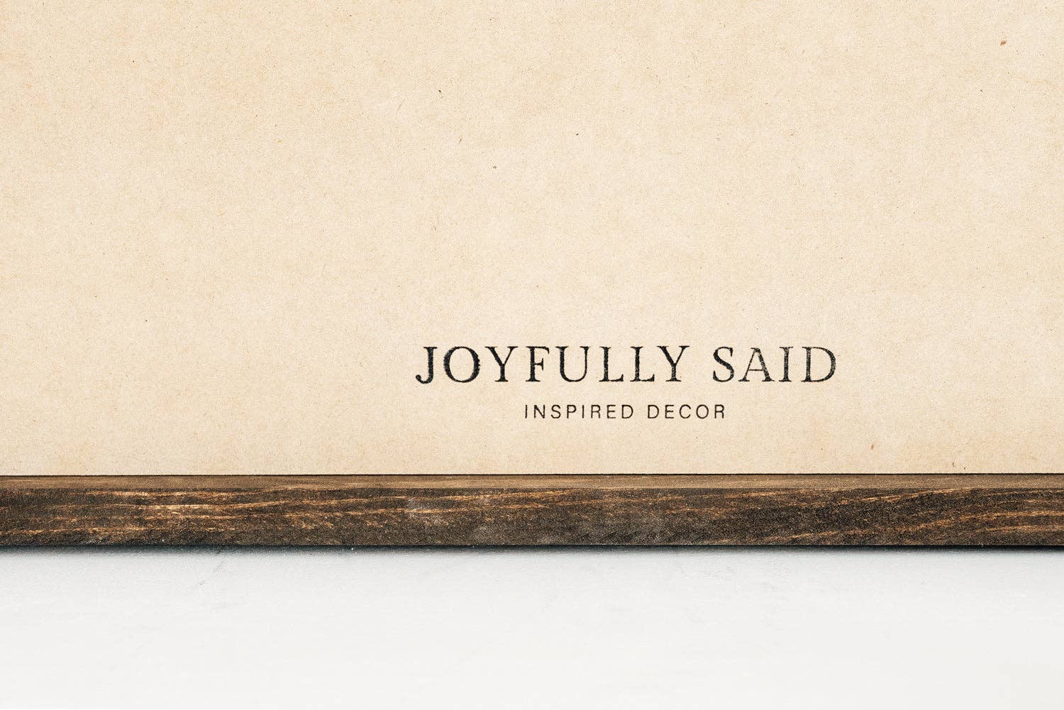 Love them Anyway | Mother Teresa | Wall Art: Soft White-Black Text / Dark Brown Frame / 8 inches x 12 inches Joyfully Said