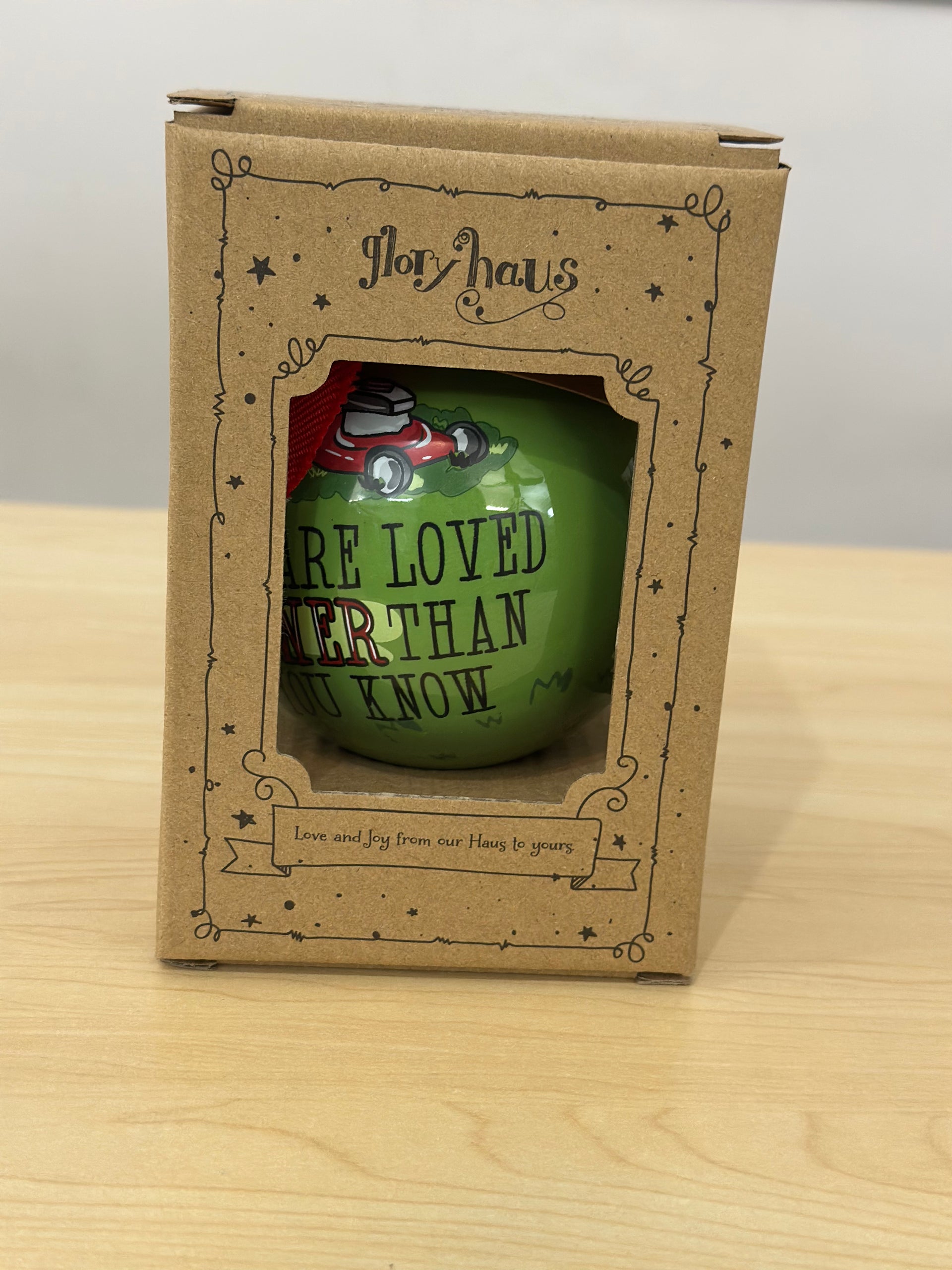 Love You Mower Ornament Glory Haus, Inc Christmas Ornament