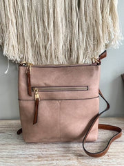 LQF038Z Fashion Crossbody Bag: Dusty Blush MiMi Wholesale