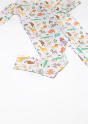 LS Zip PJ by Goosies | Zoo Goosies Baby LS Zip PJ 12-18 mos