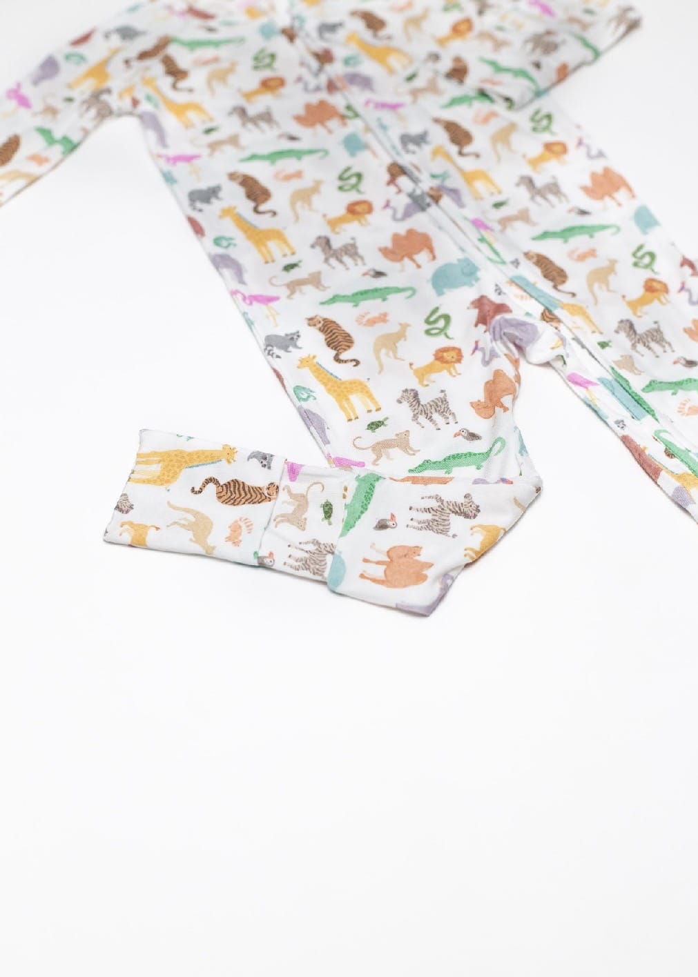 LS Zip PJ by Goosies | Zoo Goosies Baby LS Zip PJ 12-18 mos