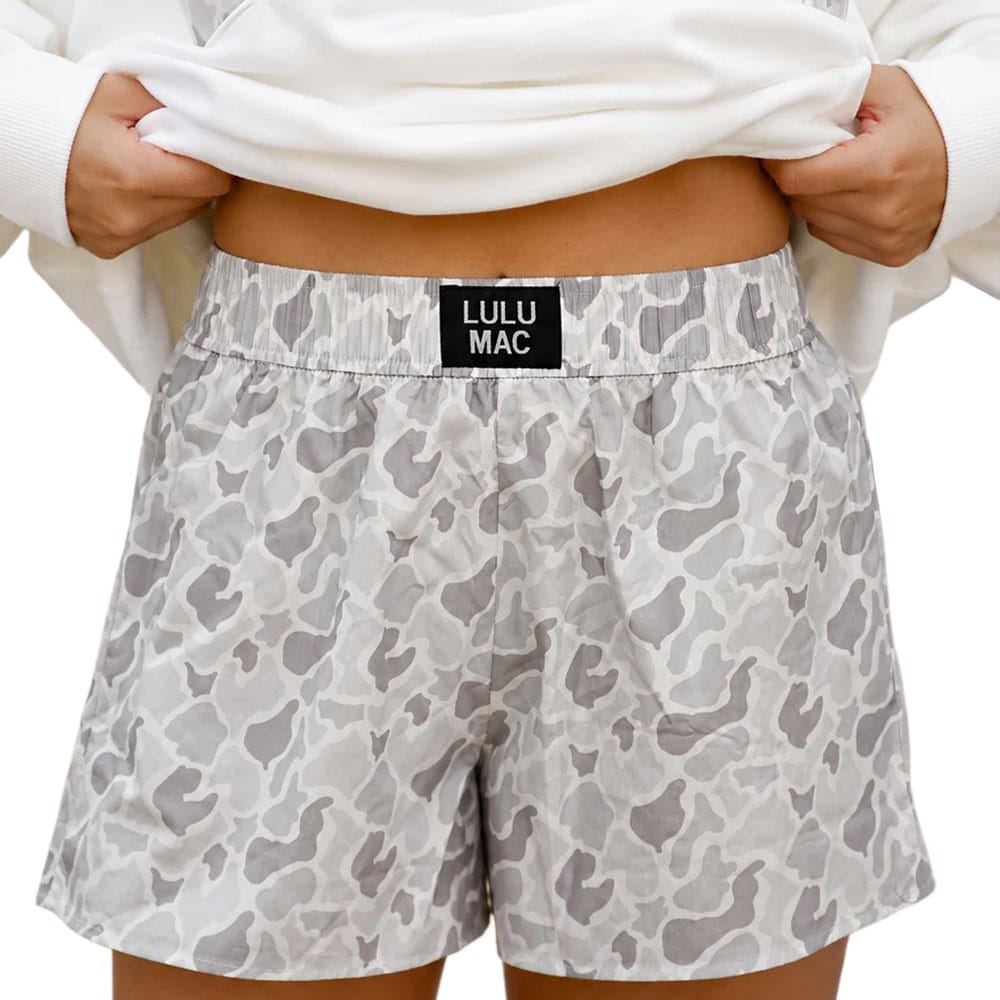 LuLu Mac Boxer Short Girlie Girl / LuLu Mac Bottom S / White Camo